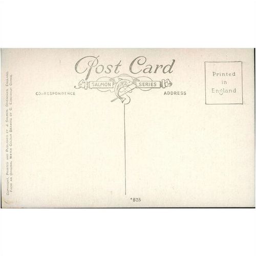 Salmon Vintage British Postcard - Ightham Mote - Sevenoaks - Kent