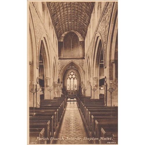 Parish Church Interior Shepton Mallet Somerset Postcard (SM71602)