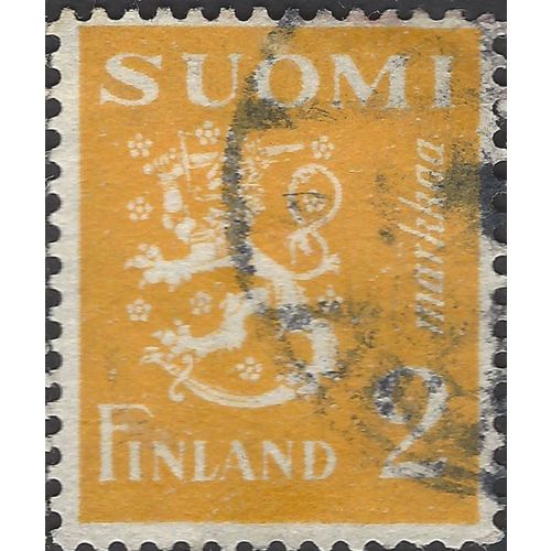 FINLAND, Lion Rampant, blue 1930, 2M