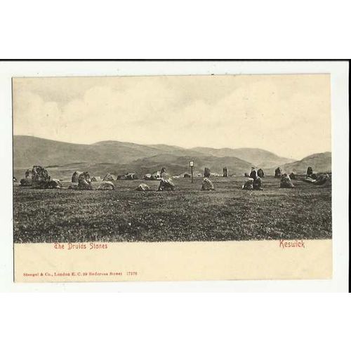 Cumberland KESWICK Druids Stones Postcard by Stengel (17278)