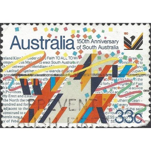 AUSTRALIA, 50th Anniversary of South Australia, white 1986, 33c, #4