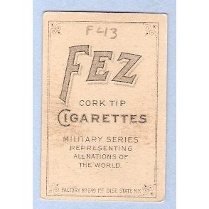 Tobacco Card ~ Company: American Tobacco Company Brand: Fez Cork Tip Cigar~43