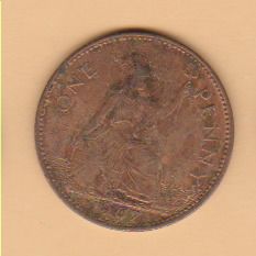 GB Penny 1967 VF to EF