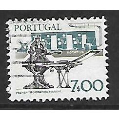PORTUGAL 1978 7E HAND PRESS AND PRINTING SG 1693 FINE USED
