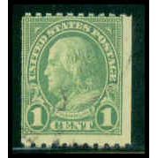 Used 597 1c Benjamin Franklin Average M09815