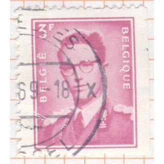 Belgium stamps 1958 - 3f reddish purple - King Baudouin - used 2
