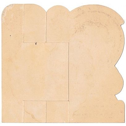 VINTAGE ' VALENTINE card LUCKY ' Fold Out ' 1930s