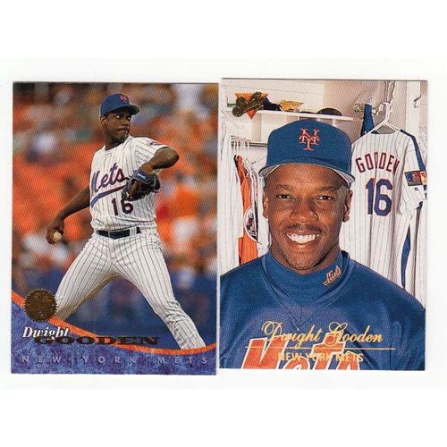 TWO 1994 Leaf Dwight Gooden cards- #10, Studio #114 –Mets