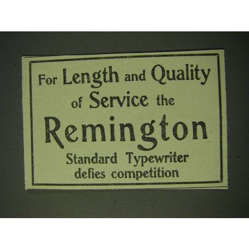 1900 Remington Typewriter Ad - For length and quality of service the Remington