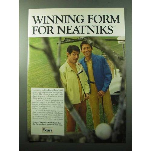 1969 Sears Perma-Prest Golf Jacket Ad - For Neatniks