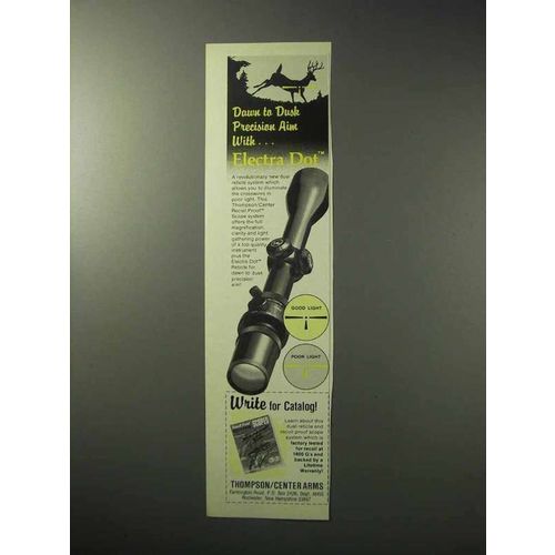 1986 Thompson / Center Arms Electra Dot Rifle Scope Ad