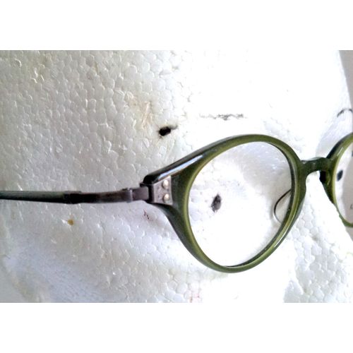 New Kio Yamato Cateye Eyeglasses Frames Green Horn Rim 45-21 Japan Glasses Women