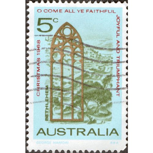 AUSTRALIA, Christmas, O Come All Ye Faithful, 1968, 5 cent