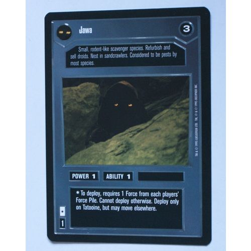 Star Wars CCG: Premier Limited # Jawa (A) dark 1995 decipher