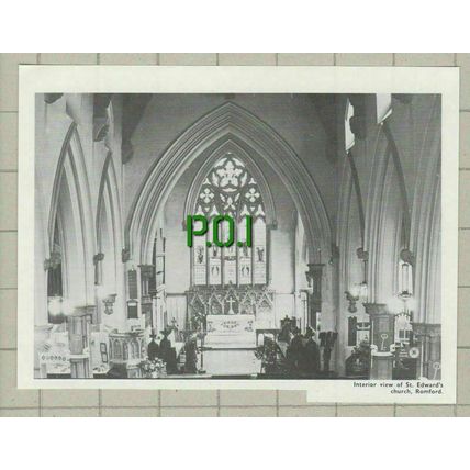 (4380) St Edwards's Church Romford Interior - 1972 Clip