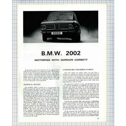 (6382) The BMW 2002 REVIEW - 1969 Article