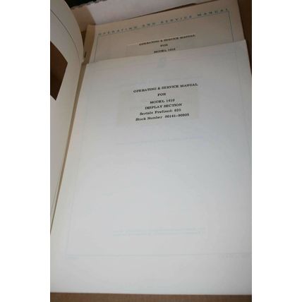 HP Hewlet Packard Display Section Model 141S Manual 0141-90905 Operating Service