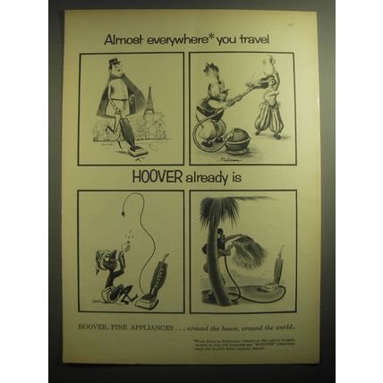 1959 Hoover Vacuum Cleaner Ad - cartoons by Kenniston, Bernard Wiseman
