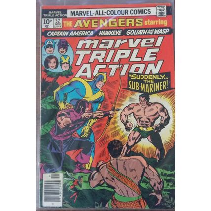Marvel Triple Action - #32 - Captain America, Hawkeye, Goliath, Wasp