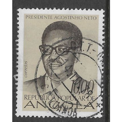 ANGOLA 1976 ANNIV OF INDEPENDENCE 10E PRESIDENT AGOSTINHO NETO SG739 FINE USED