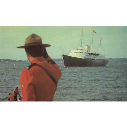 Prince Charles at Charlottetown Ship Harbour Canada Postcard