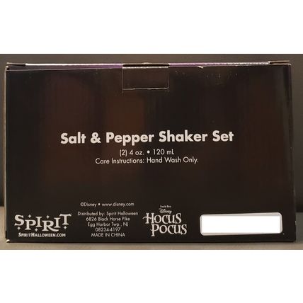 HALLOWEEN HOCUS POCUS SANDERSON SISTERS GLASS POTION SALT & PEPPER SHAKER SET~NW