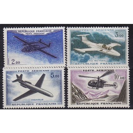 FRANKREICH FRANCE [1960] MiNr 1279-82 ( **/mnh ) Flugzeug