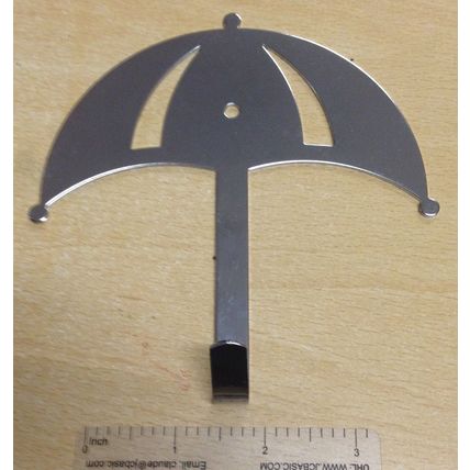 2 stainless steel Mary Poppins umbrella KIDS HAT & COAT HOOK HANGING HOOKS