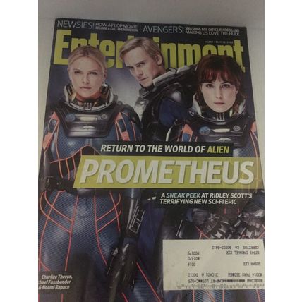 May 2012 Entertainment Weekly Promtheus Cover