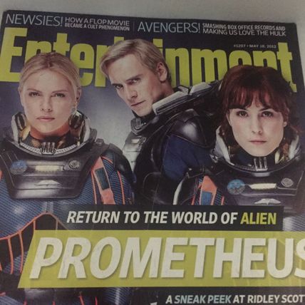 May 2012 Entertainment Weekly Promtheus Cover