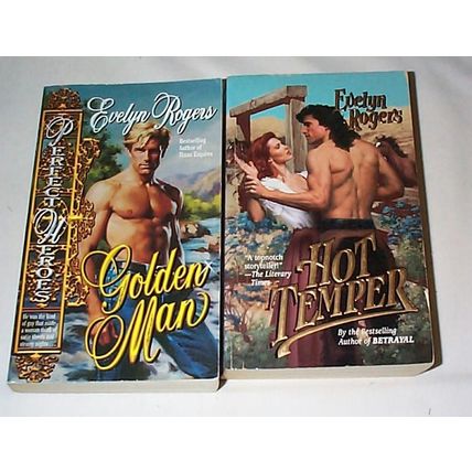 Lot 856 - - Evelyn Rogers - - 11 Romance / Historical Romance Book Lot - - Paper