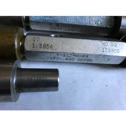 lot 3 THE PIPE MACHINERY GO NO GO PLUG GAGE 1.370 1.400 1.3854 1.3906 1.3850,AD