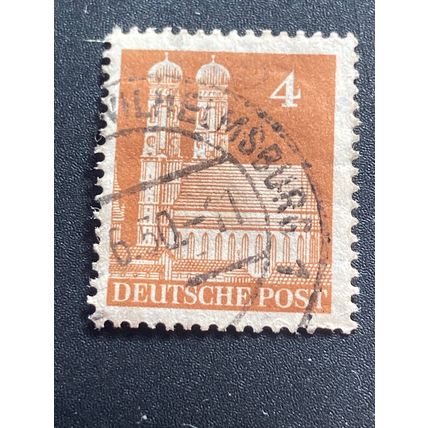 Briefmarke Alliierte Besatzung 4 Pfennig 1949 Michel 74 b WA gestempelt