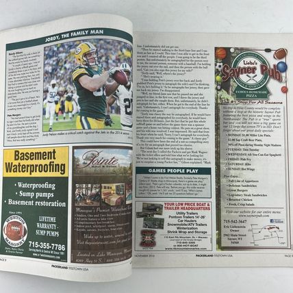 Green Bay Packers Packerland Titletown USA Magazine November 2016