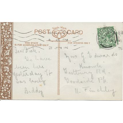 PC23228 Winter Gardens. Palace Pier. Brighton. 1916