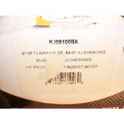 1984 - 2006 JEEP WRANGLER CHEROKEE 1 3/4" LIFT DAYSTAR #KJ09100BK 05 04 03 02 01
