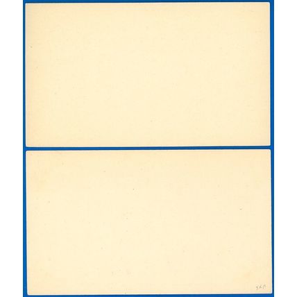 1881 Mint LOT/2 Postal Cards #UX6 Pale Blue, Pristine XF Condition, SCV $70.00+