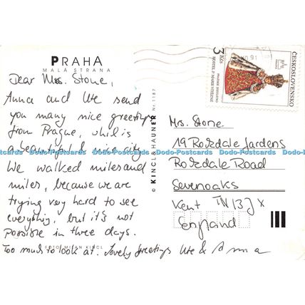 D026181 Praha. Mala Strana. Kincl and Hauner. No. 1187. Milan Kincl