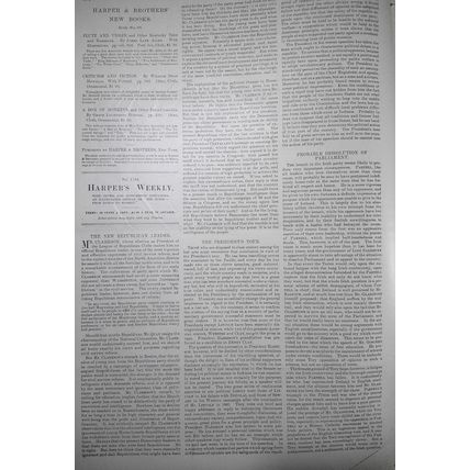 Harper's Weekly May 9, 1891. The Horse from ranch to market; Carnegie Hall; etc