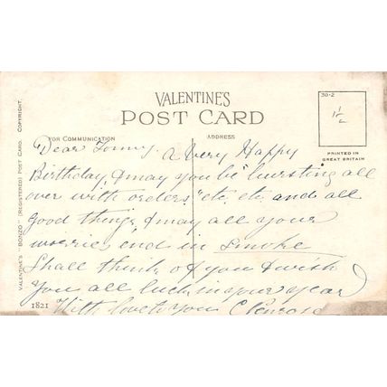 G E Studdy : I hope you are going on all right! : "Bonzo" postcard 1821