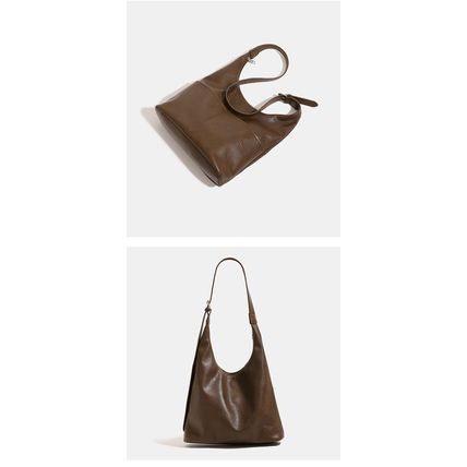 Women Crescent Hobo Bags Trendy Purses Brown