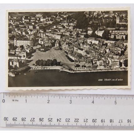 1959 postcard Vevey, Switzerland