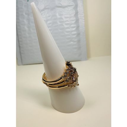 Bomb Party Sz8 Revealed BP Ring Fashion Jewelry RBP Radiant Brown Rose Gold P