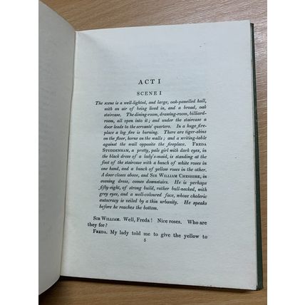 1912 JOHN GALSWORTHY "THE ELDEST SON" DRAMA PLAY HARDBACK BOOK (P2)