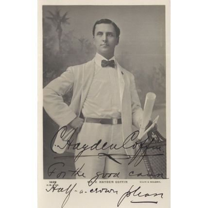 Hayden Coffin Musical Comedian Half A Crown Please Hand Signed RPC Postcard