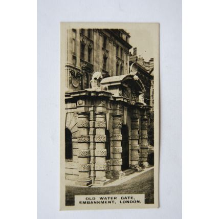 1926 British Royal & Ancient Buildings No. 37 Embankment The Old Water Gate