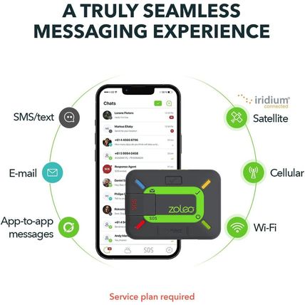 ZOLEO Satellite Communicator – Two-Way Global SMS Text Messenger & Email, Emerge