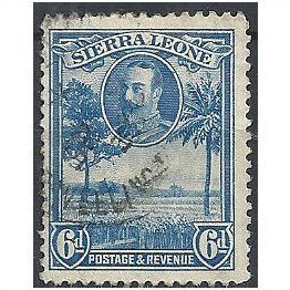 Sierra Leone 1932 SG162 6d Light Blue Fine Used ..