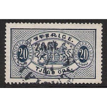 Fa TJ 19 d: 20 ö ultramarine-blue Official Stamp: Coat of Arms.