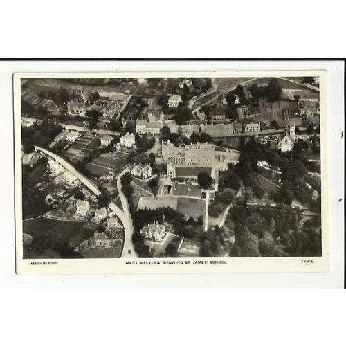 Worcestershire WEST MALVERN St James School Postcard by Aerofilms (33919)